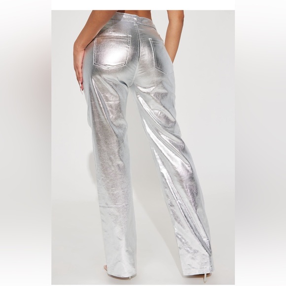 Fashion nova metallic pants - Picture 2 of 2